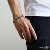ステンレス ダブル喜平ブレスレット チェーンブレスレット メンズブレスレット 6面カット 幅8mm 18cm 21cm 中折れ式 定番 人気 存在感 男性 金属アレルギー対応