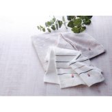 【直送】今治 メモリーループ [26-2829-089] バス フェイスタオルセット 今治タオル 日本製 綿100パーセント バスタオル1枚 フェイスタオル2枚 ジャガード織 立体感 やわらか 贈り物 プレゼント ギフト 内祝い お祝い お返し
