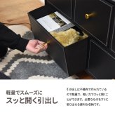収納チェスト Tidying ONLS0386 引出し収納 不織布チェスト リビング収納 シンプルスタイル モダン 角型 木製 フェイクレザー 大容量 収納幅100cm 奥行31.5cm 高さ58cm 新生活