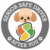 カーサイン 高齢者マーク SENIOR SAFE DRIVER チワプー ステッカー シール 直径13cm 肉球 日本製 車
