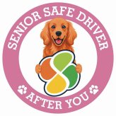 カーサイン 高齢者マーク SENIOR SAFE DRIVER アイリッシュセター ステッカー シール 直径13cm 肉球 日本製 車
