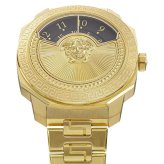 ヴェルサーチェ 腕時計 メンズ レディース ゴールド ブラック 38mm VERSACE DYLOS ディロス スイス製 ユニセックス メンズ腕時計 高級 ブランド おしゃれ プレゼント ギフト 成人 卒業 入学