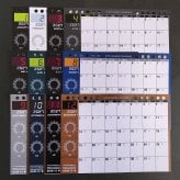 【2027カレンダー】シンセカレンダー SKM-12  シンセ卓上・ツマミマグネット付き