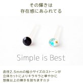 シンプルな1粒カラフル ラインストーン プチピアス（ダーク系）金属アレルギー対応 樹脂製 全品1個ずつバラ売り（シリコン 片耳 シングルピアス １個 片方 バラ売り ポップ キャッチ プチプラ かわいい キュート） プレゼント
