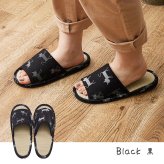 ペット家具 ペット用品 国産い草スリッパ モノネコ Lサイズ 約28cm 猫柄 カジュアル 日本製 ルームシューズ 畳スリッパ 室内