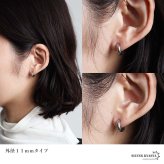 ステンレス 定番 フープピアス シンプルピアス ゴールド シルバー 幅3mm 3サイズ プチプラ メタル 小さめ 細身 プレーン ノーマル セカンド つやつや 両耳2点 レディース 女性 イヤリング 金属アレルギー対応