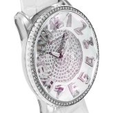 テンデンス 腕時計 レディース トゥインクル ホワイト 41mm キラキラ クリスタル レザー 白 TENDENCE Twinkle クオーツ 5気圧防水 プレゼント ギフト 成人 卒業 入学
