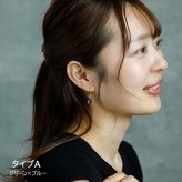 ピアス 金属アレルギー サージカルステンレス フープ 落ちない 引っかからない 外れにくい フック グラデーション しずく 雫 ドロップ ひと粒