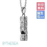 ハワイアンジュエリー ネックレス シルバー ネックレス 刻印 無料 誕生石入れ可 ホイッスル スクエア 四角 笛 本当に鳴る シルバー925 ギフトラッピング可能 メンズ レディース プレゼント ハロウィン 【品番：CG-SP318】