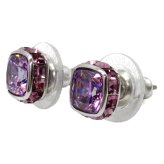スワロフスキー swarovski ピアス アクセサリー 誕生石 2月 5660797 Birthstone バースストーン スタッドピアス レディース パープル 海外正規品