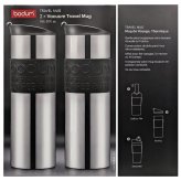 水筒　ボダム　トラベルマグ　ステンレス製　二重断熱　保温保冷　600ml　2個セット　型番:K12151-01COS　食器洗い　乾燥機可　保温保冷対応　#57657