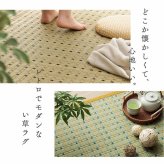 夏ラグ 夏用カーペット 日本 い草 イグサ 自然 素材 夏 年間 おすすめ カーペット ラグ 涼しい 江戸間6畳 261×352cm
