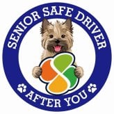 カーサイン 高齢者マーク SENIOR SAFE DRIVER ケアーンテリア ステッカー シール 直径13cm 肉球 日本製 車