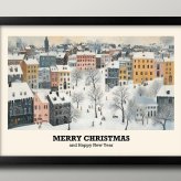 日本製 メリー クリスマス Xmas Christmas サンタクロース ビンテージイラスト A3 サイズ ポスター アート おしゃれ 絵画 インテリア 北欧 イラスト マット紙 艶消し アートパネル 額 フレーム デザイン 壁掛け ギフト 新築祝い ディスプレイ  速達 送料無料