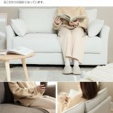 ソファ 座椅子 収納付き2人掛け 2人掛け コンパクト 2人用 収納 ポケットコイル ファブリック ー 体にフィット Riely おしゃれ ミッドセンチュリー 西海岸