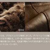 カルガン ラム コート Wフェイス リバーシブル フード付き レディース 秋 冬 M/L グレー/ブラウン/ネイビー 母 女性 ギフト プレゼント 7F (01000652r)