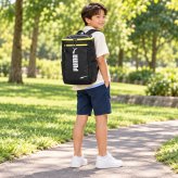 PUMA プーマ リュック 大容量 スクエアデイパック リュックサック アドルフ2 通学 通園 習い事 普段使い 男の子 キッズ ギフト プレゼント ブラック j20457