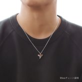 ハワイアンジュエリー コアウッド ネックレス 刻印 無料 サメの歯 ロジウムコーティング SCL50-4C5 aumakua アウマクア シンプル シルバー925 ギフトラッピング可能 チェーン 長さ選べる メンズ レディース 誕生日 プレゼント ハロウィン 【品番：CG-025-61-01】