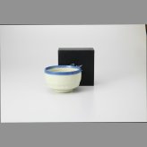 彩色貫入紺フチ流し 陶器 美濃焼 やきものの里から、暮らしを贈ります。　ギフト 食器 セット テーブルウェア