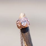 ハワイアンジュエリー ネックレス ステンレス リングネックレス ベビーリング スクロール ゴールド シルバー 金属アレルギー チェーン付き サージカルステンレス つけっぱなしOK プレゼント ペア
