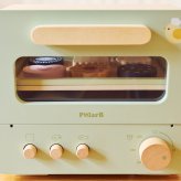 誕生日プレゼント PolarB ポーラービー おままごと オーブンレンジ オーブン ままごとセット 木製 木のおもちゃ お料理ごっこ ごっこ遊び フードパーツ12点 ピザ クッキー トレー付き 持ち手付き 音が鳴る 知育玩具 北欧 くすみカラー おしゃれ 小物入れ 男の子 女の子 お祝い ギフト