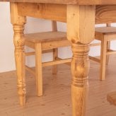 ダイニングテーブル FARMER 無垢材 パイン材 天然木 W150×D85×H72cm(引出の内寸:W36×D27.5×H 食卓テーブル 木製 食卓机 リビング ダイニング ライトブラウン おしゃれ 新生活