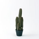 観葉植物 造花 柱サボテン BROWN 全高約63cm 卓上・小型 フェイクグリーン 本物そっくり おしゃれ インテリア 人工観葉植物 アーティフィシャルグリーン オフィス 店舗 ホテル 開店祝い 室内 ミニ サボテン カクタス フェイク