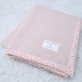 【日本製】『綿100%毛布』 140×200ｃｍ シングル（花柄） ふわふわ毛布 綿毛布 コットンブランケット シンプル 国産綿毛布 人気 毛布の町大阪　泉大津産毛布 夏 冬 暖か 毛布 ブランケット おすすめ 日本製 泉大津産 シンプル 厚
