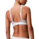 カルバンクライン Calvin Klein(CK) ブラ&ショーツ セット ロゴ 無地 ノンワイヤー アンダーウェア インナー 下着 QF8504+QF8520 050 レディース グレー