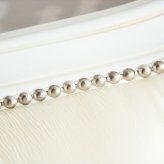 女王様の ホワイト マホガニー家具 アンティーク インテリア 家具 すのこ お城 お姫様 睡眠 フレーム