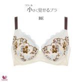 ワコール 小さく見せるブラ ブラジャー BRB453 3/4カップワイヤー DEFカップ レーシィタイプ【セール】