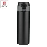 真空二重 ワンタッチボトル 300mL 黒 マグボトル 水筒 保温保冷 ボトル ワンタッチオープン【北海道・沖縄県・離島 配送不可】