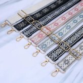 ショルダーストラップ バッグ用 太め バッグストラップ 付け替え 花 バッグ ショルダーベルト おしゃれ かわいい 刺繍 ショルダー バッグショルダーストラップ 肩掛けバック レディース 取り換え チロリアン アクセサリー 幅広 バッグベルト