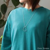 そのまま被れる 服の上から着けられるロングネックレス シルバー９２５ アート チェーン ６０ｃｍ ハート シルバーネックレス ペンダント　レディース シンプル SV925 記念 誕生 petit