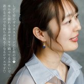 ピアス 金属アレルギー サージカルステンレス フープ 落ちない 引っかからない 外れにくい フック 花冠 しずく 雫 ドロップ ひと粒