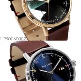 ポールスミス Paul Smith 腕時計 メンズ 革ベルト 41mm レザー クラシック ブランド 人気 ゲージ GAUGE グリーン ブラック シルバー パープル ネイビー ブラウン