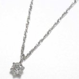 ネックレス レディース プラチナ Pt900 ダイヤモンド 0.1ct ペンダント シンプル 一粒 ダイヤ 華奢 アクセサリー ジュエリー 誕生石 プレゼント ギフト