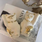 招き猫『サンダー＆スリーピー』セット置物 ギフト プレゼント 日本製 開店祝い