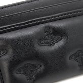 ヴィヴィアンウエストウッド ICカードケース 薄型 メンズ レディース カードホルダー カード入れ Vivienne Westwood ヴィヴィアン マルチオーブ型押し ブラック VW4304 (54030010W-S002K-N201) 【2026年秋冬モデル】 【ラッピング無料 誕生日 お祝い プレゼント ギフト 贈り物】