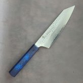 堺孝行「なないろVG10」群青べっこう色 ダマスカス洋包丁 剣型三徳160mm【在庫アリ】【即納可】