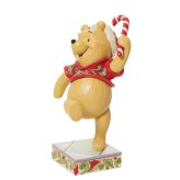 プーさん クリスマス キャンディケイン 14cm くまのプーさん クリスマス | ディズニー トラディションズ ジムショア グッズ フィギュア 人形 置物 彫刻 Jim Shore 正規輸入品