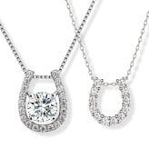 ネックレス レディース リズ ケリー ホースシュー 馬蹄 シルバー ゴールド 金属アレルギー 対応 アクセサリー 母の日 誕生日 プレゼント 女性 彼女 結婚記念日 妻 おすすめ 人気 プリザーブドフラワー ジュエリーボックス ラッピング付き ギフト 