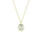 【無料ラッピング】  ヨンドシー 4℃ EAU DOUCE４℃ Summer Collection K18イエローゴールド ネックレス クォーツ グリーンアメシスト  ブランド 正規品 新品 ギフト プレゼント 人気 おすすめ 誕生日 記念日 クリスマス 送料無料