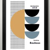 日本製 バウハウス BAUHAUS ミッドセンチュリー A3 サイズ ポスター アート おしゃれ 絵画 インテリア 北欧 イラスト マット紙 艶消し アートパネル 額 フレーム デザイン 壁掛け ギフト 新築祝い ディスプレイ  速達 送料無料