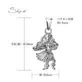 ハワイアンジュエリー ネックレス シルバー ネックレス フラガール フラダンス フラダンサー シンプル シルバー925 ギフトラッピング可能 チェーン 長さ選べる メンズ レディース 誕生日 プレゼント ハロウィン 【品番：CG-SP3433】