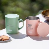 オリジナル ロゴ ロゴ入れ 名入れ サーモス マグカップ コップ THERMOS 真空断熱 マグカップ 蓋つき 記念品 ノベルティ 開業祝い 開店祝い 熨斗対応 350ml JDG-352 くすみカラー ブラック おしゃれ 1個から ふたつき コップ カップ 周年記念 開業祝い 開店祝い 記念品 学校記念 イベント グッズ プレゼント ギフト