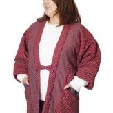 はんてん メンズ レディース どてら 日本製 綿入り はんてん 久留米あられ 18003-04-KU 部屋着 ルームウエア 敬老の日 あったか 防寒着 ギフト クリスマス プレゼント