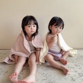 【名入れ無料】出産祝い タオル バスローブ 男の子 女の子 | Nuage オーガニックコットンMokuMoku フード付きバスタオル | ベビー バスポンチョ 名前入り ブランケット 刺繍 キッズ オーガニックコットン 綿100％ 赤ちゃん ギフト プレゼント おしゃれ 双子 ベルビーアンファン BelleVie Enfant