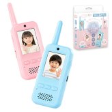 トランシーバー おもちゃ 2台セット 子供 カメラ 子供用 [ ビデオ通話 トランシーバー HDL-4554 ]  ピンク ブルー 4歳 5歳 6歳 男の子 女の子 誕生日 クリスマス プレゼント 双方向 知育玩具 小学生