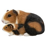 置物 モルモット モルモットの親子 幅18.5cm woobia ウービア リアル かわいい おしゃれ 玄関 インテリア オブジェ ガーデン 親子 動物 アニマル 癒し 棚 北欧 プレゼント ギフト 新築祝い 個性的